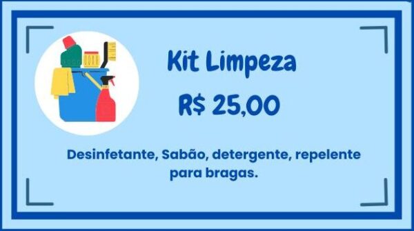 kit de limpeza